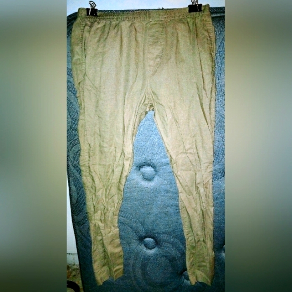 H&M Unisex Khaki Straight Leg Pants